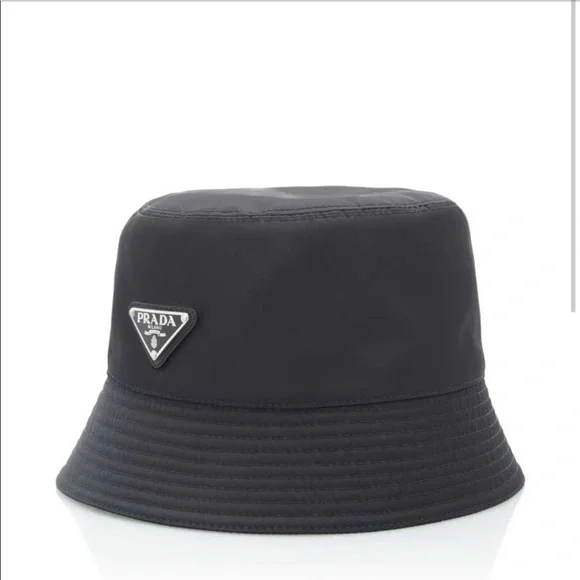 Prada | Accessories | Prada Logoembellished Shell Bucket Hat  display picture 1